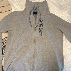 Ariat Gray Zip-Up Sweatshirt